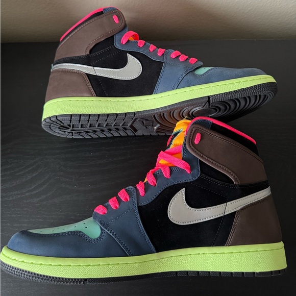 Size 12 Men Jordan 1 High Tokyo Bio Hack with box and extra laces pictured. - Picture 4 of 6